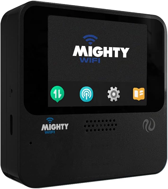 Mobile Wi-Fi Hotspot Device High Speed Wi-Fi Portable Router with US 5 GB & Global 3 GB Data 30 Days, No SIM-Card, Pocket, Free Roaming, Worldwide, Travel (Black)