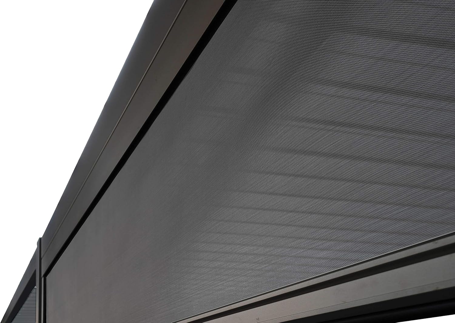 SORARA Mirador Adjustable Sun Shade Privacy Screen Panel with 3 Sided Aluminum Track for Outdoor, Patio, Awning, Pergola or Gazebo 10'x10' or 10'x20' in Black NOT Including Main PERGOLA&hellip;