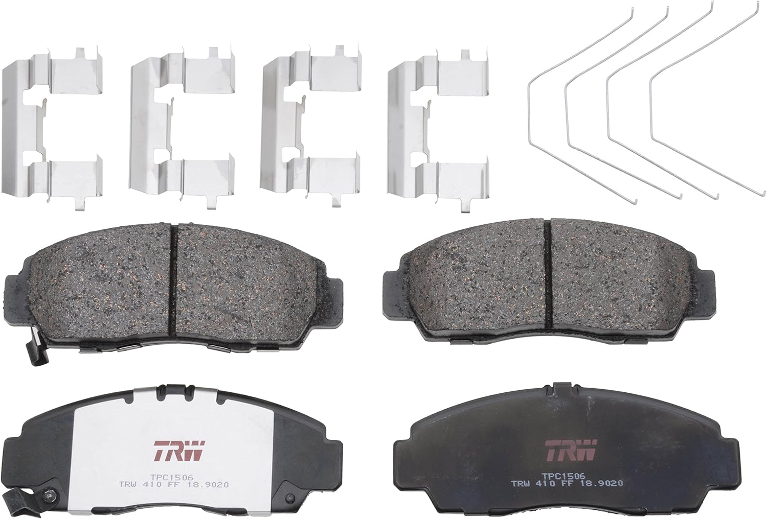 TRW Automotive TPC1506 Disc Brake Pad Set for Honda Accord: 2011-2012 and other applications Front