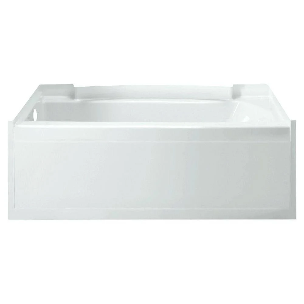 Sterling 71151110-0 Accord White 60x22 x 32x22 Soaking Tub with Left Drain