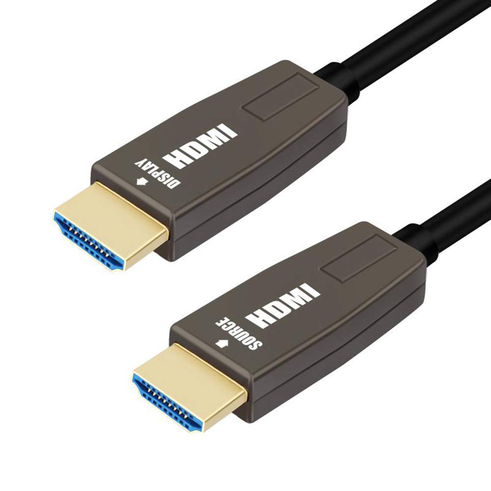 BlueAVS 6 Feet HDMI Fiber Optic Cable 4K 60Hz HDMI 2.0b High Speed 18Gbps Dynamic HDR10 HDCP2.2/2.3 eARC Black Pack of 2