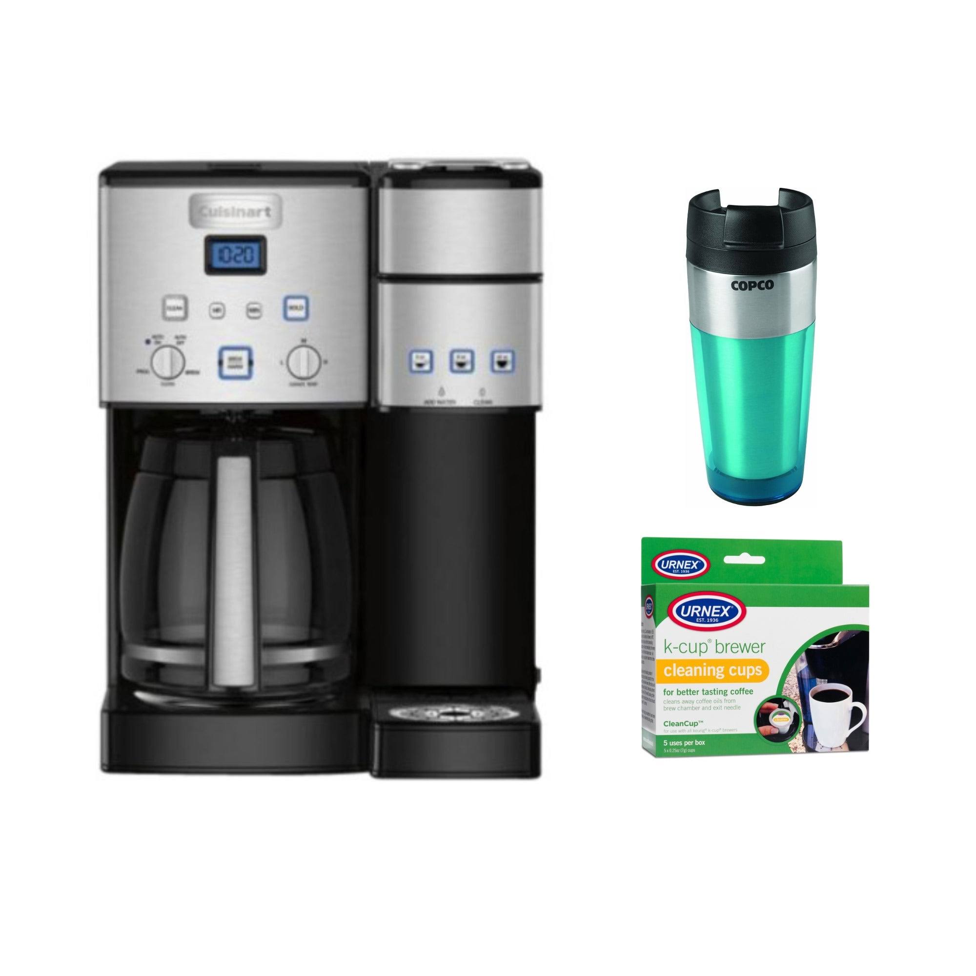 Cuisinart SS-15P1 Coffee Center 12-Cup Coffeemaker and Brewer w/ Cleaner Bundle, Black