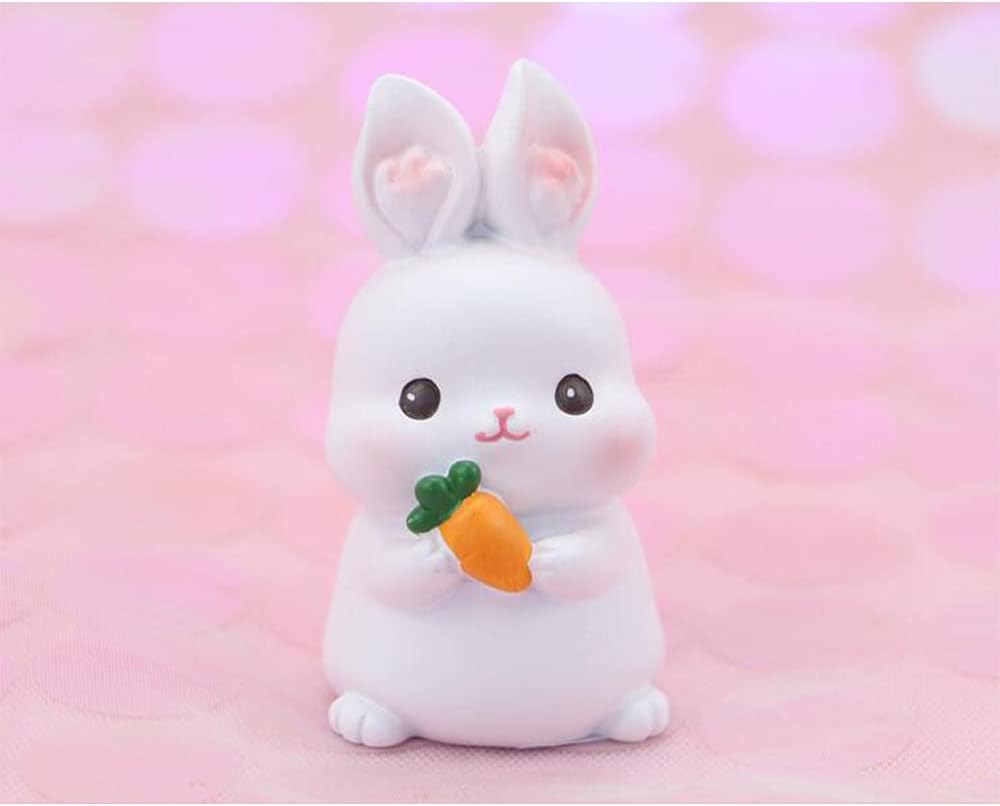 GYY Lovely 4Pcs Rabbit Car Dashboard Decoration Car Interior Accessories Center Console Home Decoration Toy Gift