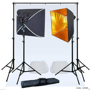 Linco Lincstore Mini Studio Lighting Backdrop Stand White Photo Background Kit
