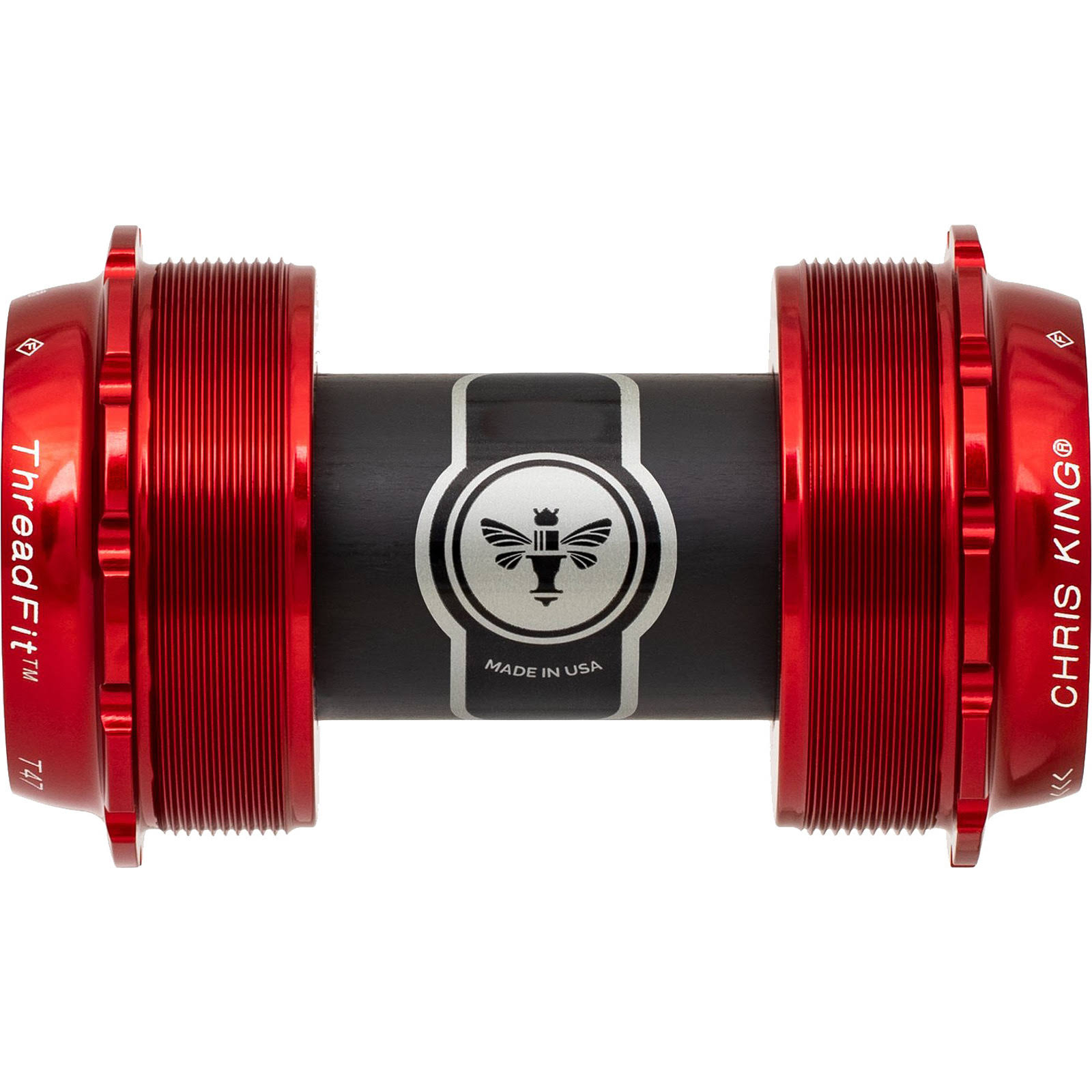 Chris King ThreadFit T47 24x Bottom Bracket Ceramic Red