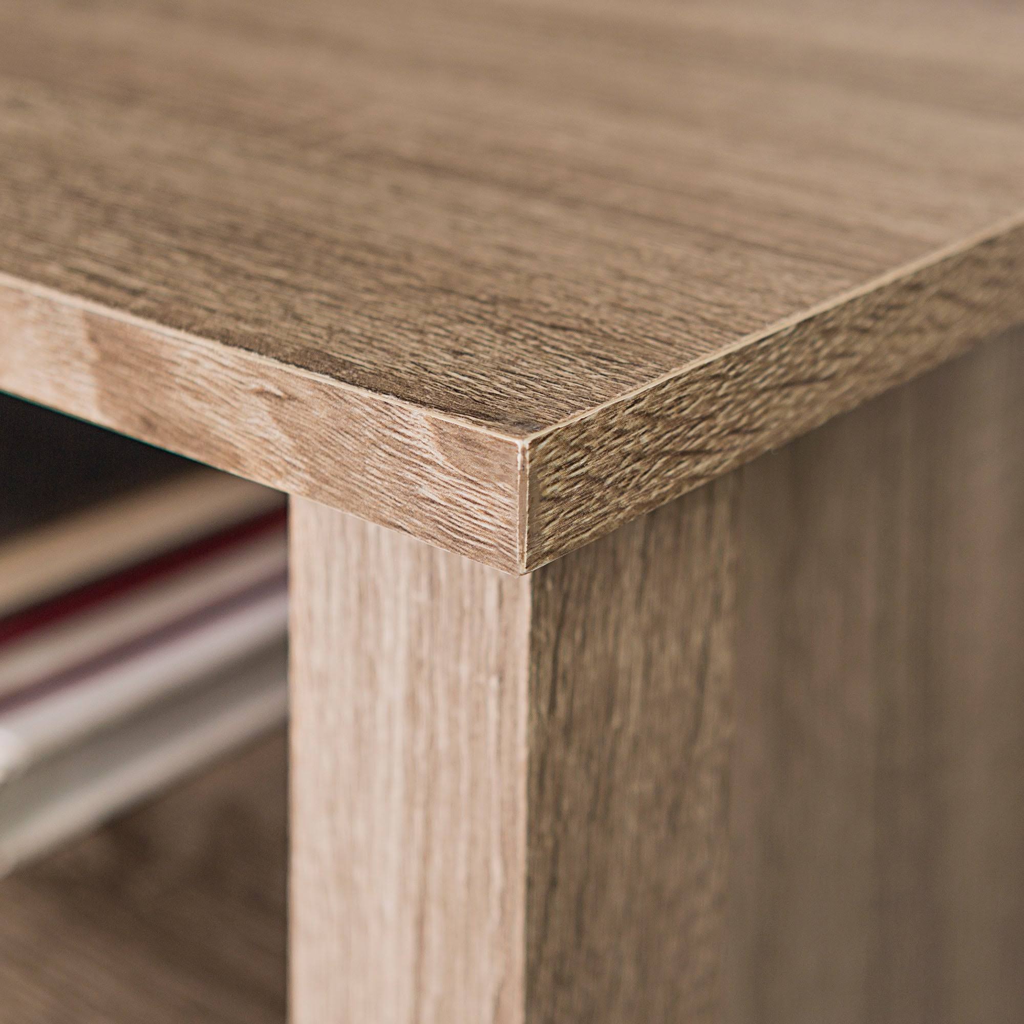 We Furniture 58-Inch Driftwood Highboy Fireplace TV Stand