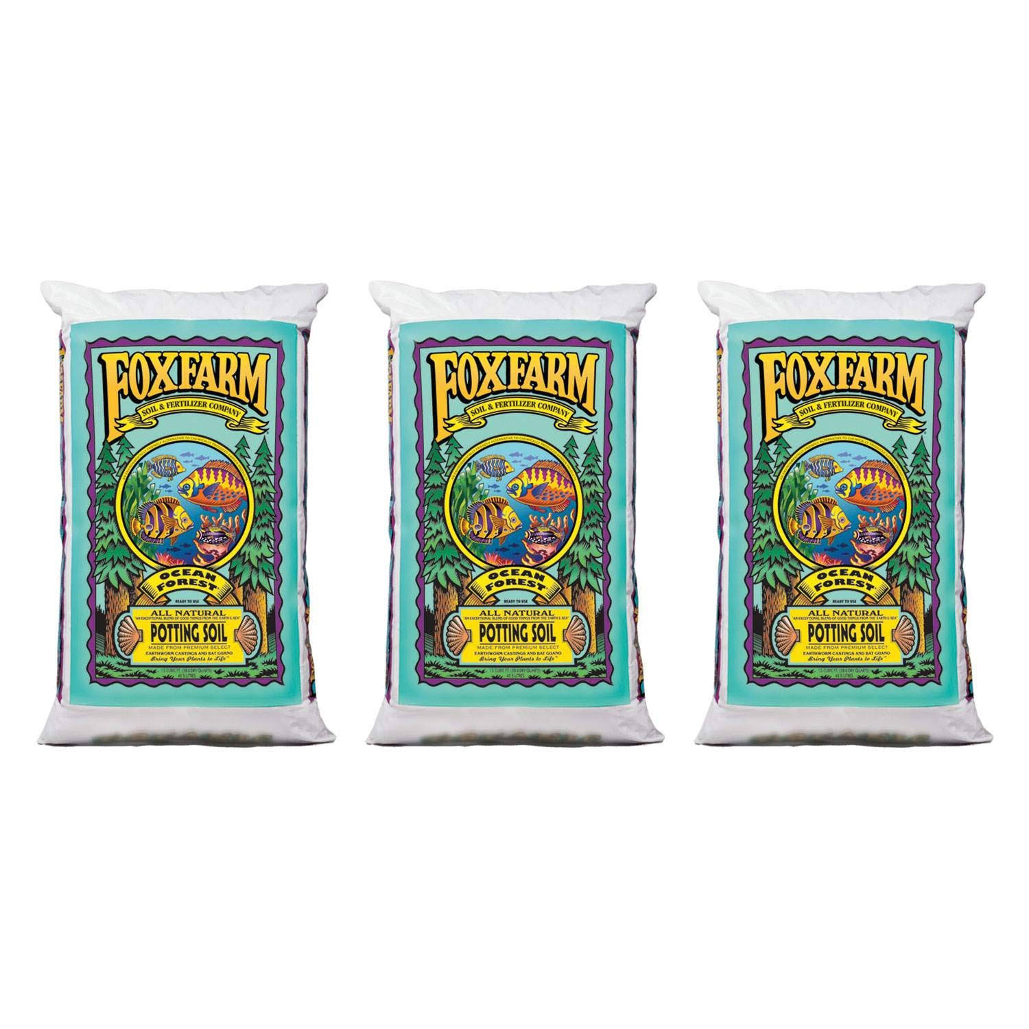 FoxFarm Fx14000 Ocean Forest Potting Soil Mix (3 Pack)