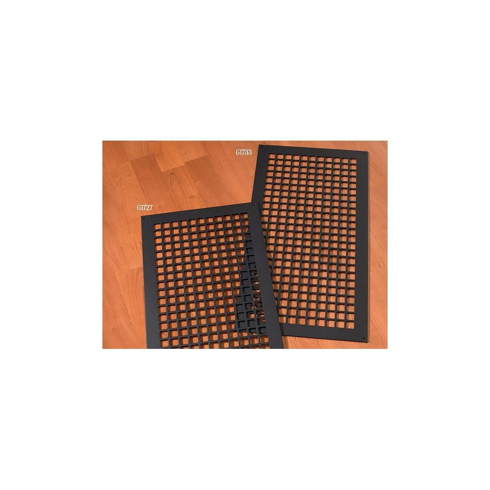 Reggio Registers G1733-SH Grid Series 30x22 x 14x22 Grille with Mounting - Black Steel