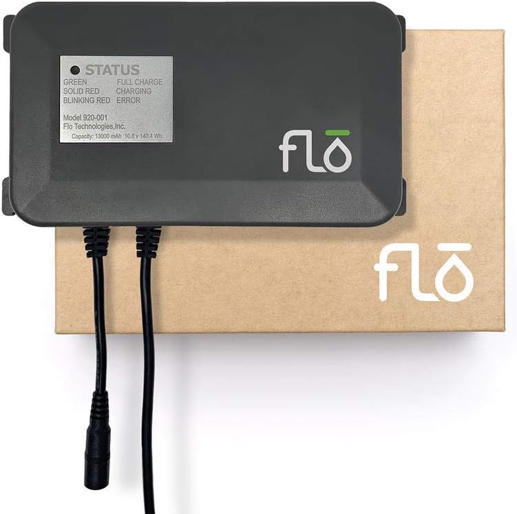 Moen 920-001 Flo Smart Water Monitor and Shutoff Lithium Ion Battery Backup with 6 Ft. Power Cord