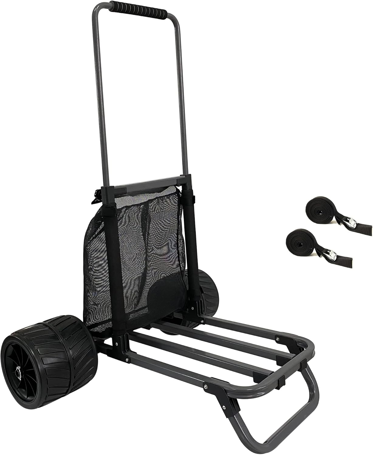 Codinter Beach Dolly, Heavy Duty Folding Beach Trolley Cart with Airless Big Wheels for All Terrain
