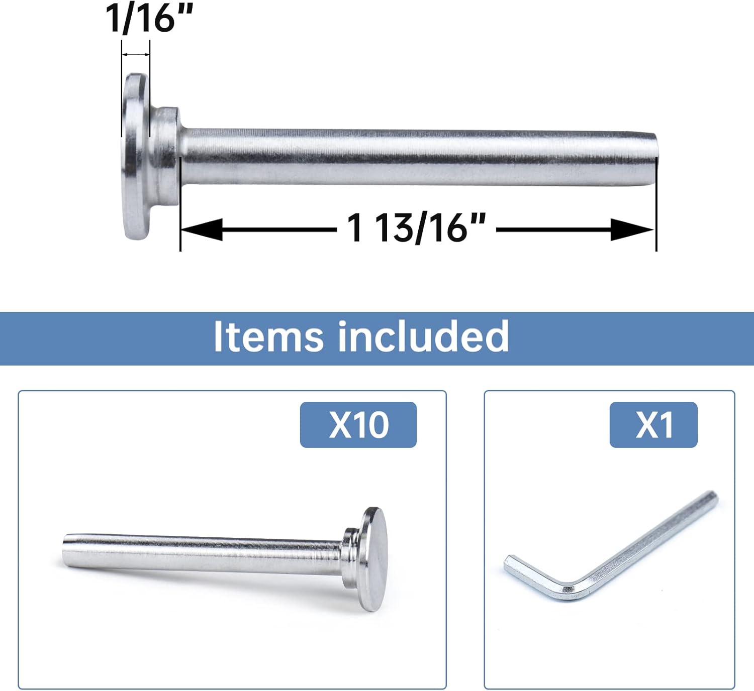Muzata 10Pack Cable Railing kit Invisible 1/8