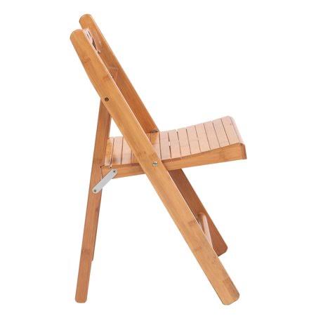 Tebru Wood Folding Chair (2 Pack), Wood, Brown