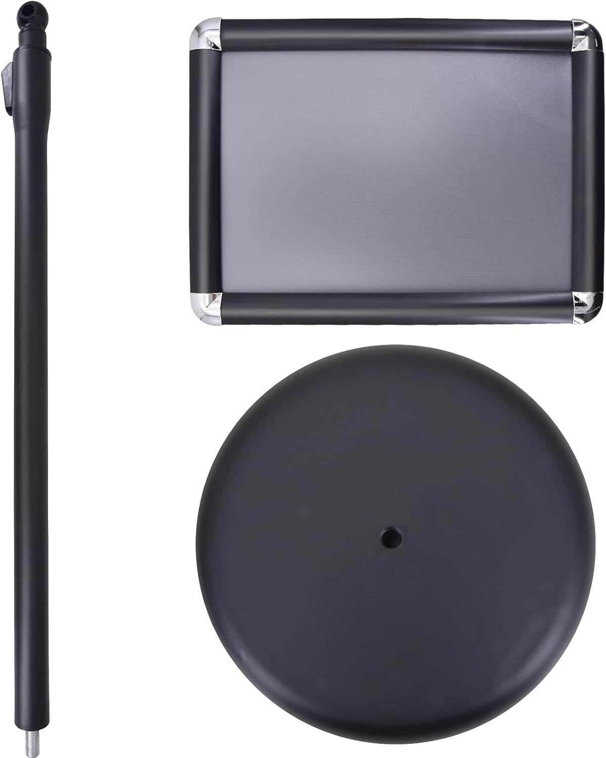 VastExact Adjustable Poster Sign Holder for Heavy Duty Snap Open Aluminium Frame, 8.5 x 11 Inches &ndash; Rotate Photo Frame 360 Degree from Horizontal and Vertical View