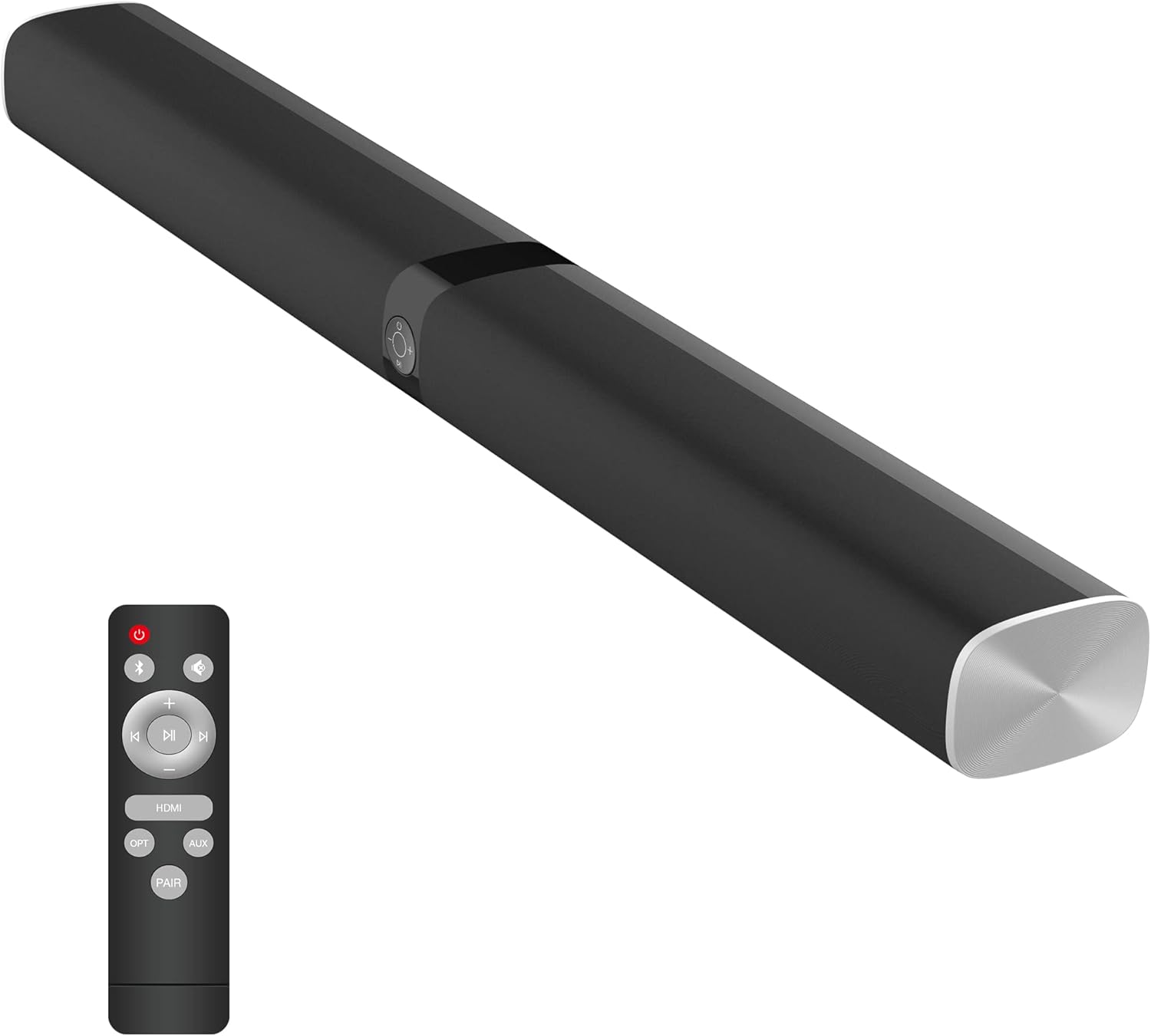 Sound Bars for TV, Assistrust KY8000 TV Sound Bar 50W Soundbar Wired & Bluetooth 5.0 with 4 Powerful Speakers 32 Inch, 2 in 1 Detachable (BT5.0/HDMI(ARC)/Optical/AUX/Remote Control)