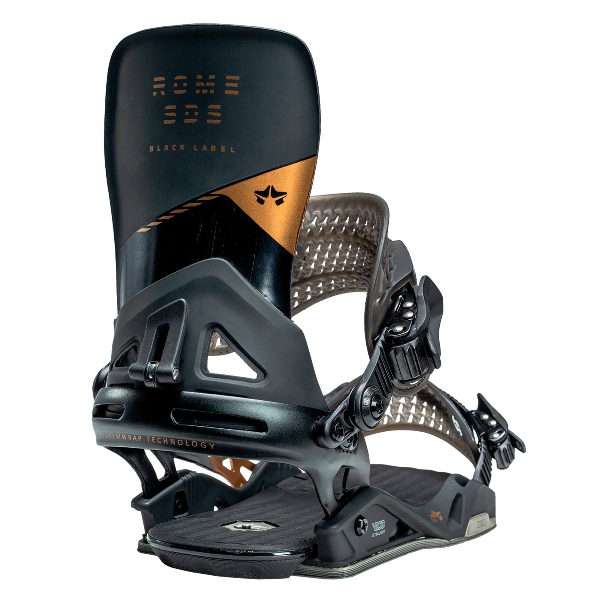 Rome Black Label Snowboard Bindings 2020-2021 Black / L/XL