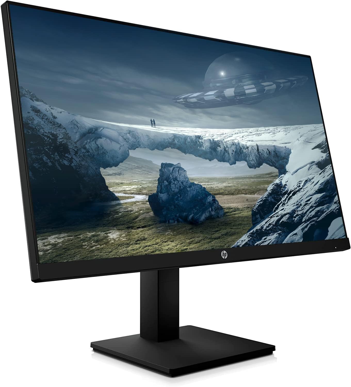 HP 27-inch QHD 1440p (2560 x 1440) IPS Ultra-Thin Bezel Monitor, 165Hz Refresh Rate, 1ms, Tilt/Height and Pivot Adjust Stand, AMD FreeSync, HDMI, DisplayPort, VESA Mountable, NLY DP Cable, Black