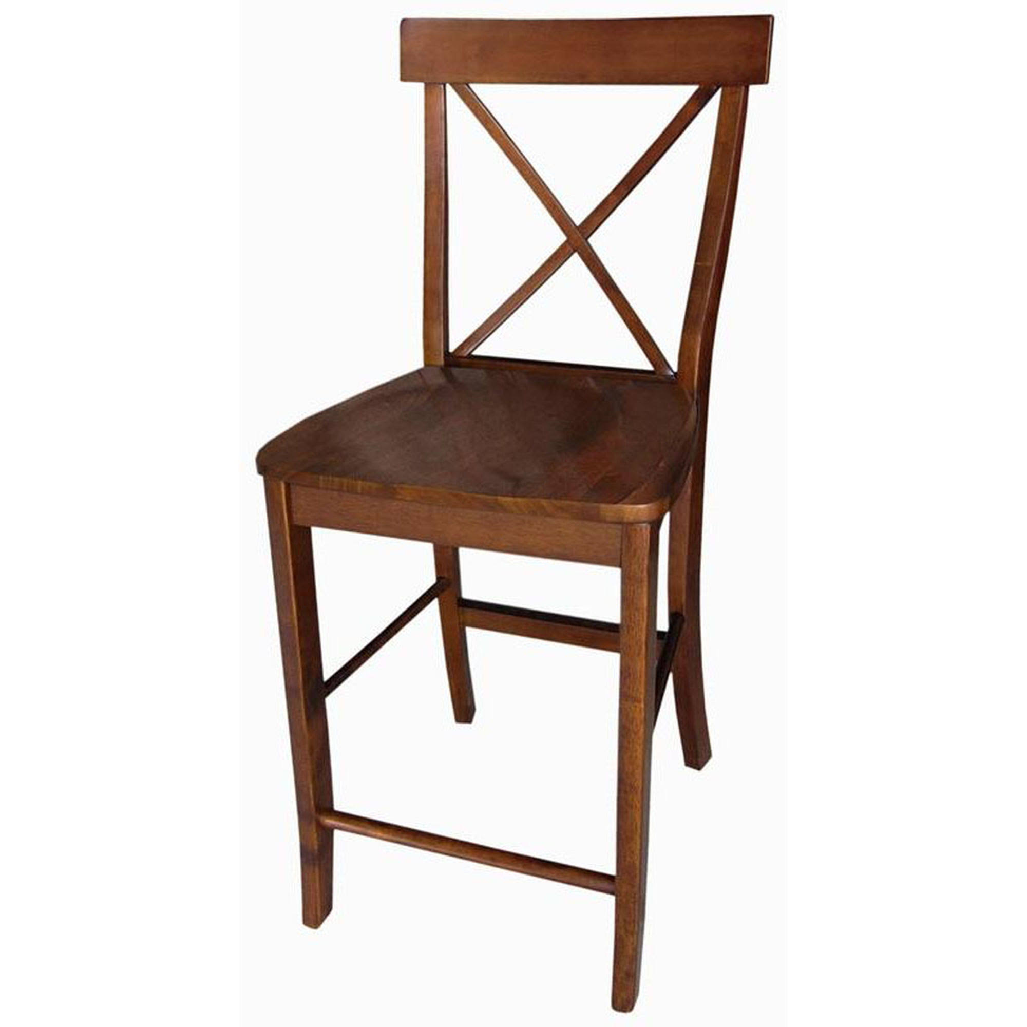 International Concepts X-Back Counter Height Stool, Espresso