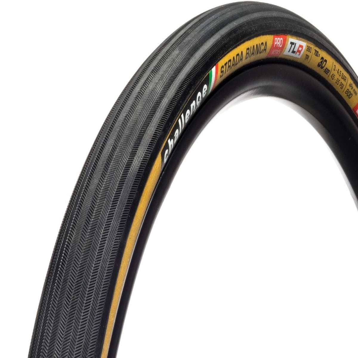 Challenge Strada Bianca Pro Tire 700 x 30mm Tubeless Folding Black/Tan
