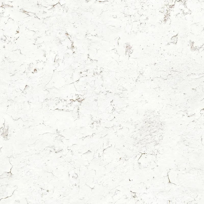 Walls Republic Contemporary Rustic Weathered Faux Plaster Cracked 32.97& x 20.8x22 Wallpaper - Color: White