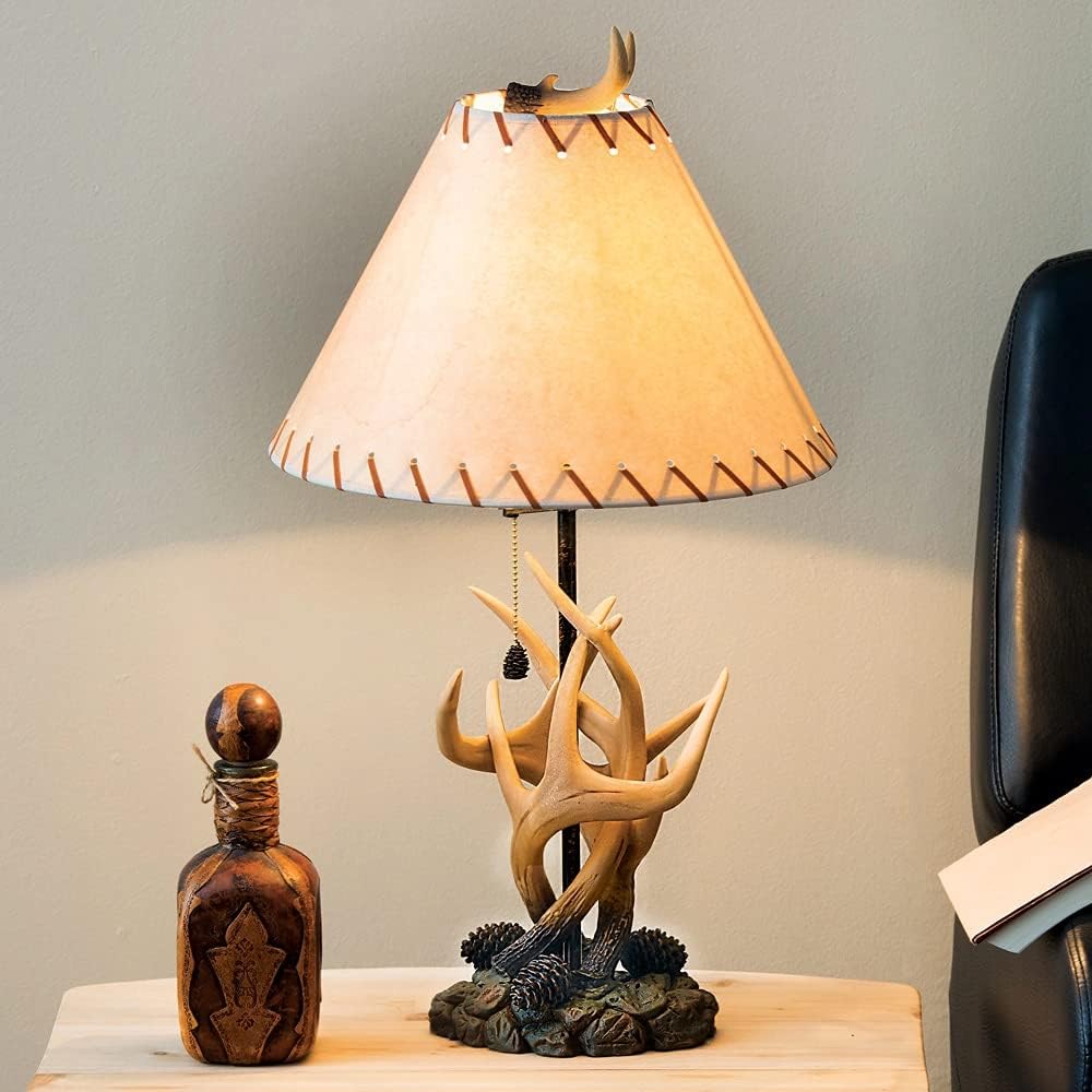 Black Forest D&eacute;cor Fly Rod&nbsp;Trout Table Lamp&nbsp;&ndash;&nbsp;Fishing Themed Table Lamp