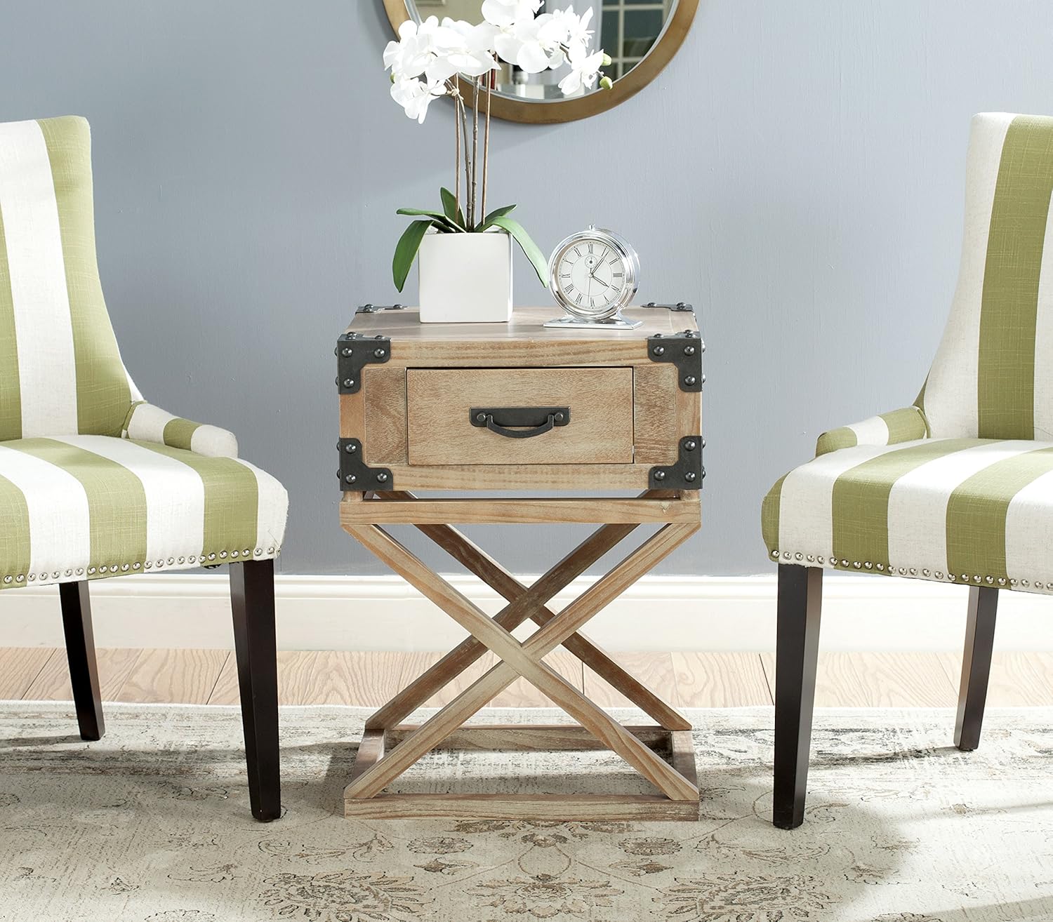 Safavieh American Homes Collection Dunstan Accent Table, Autumn Leaf