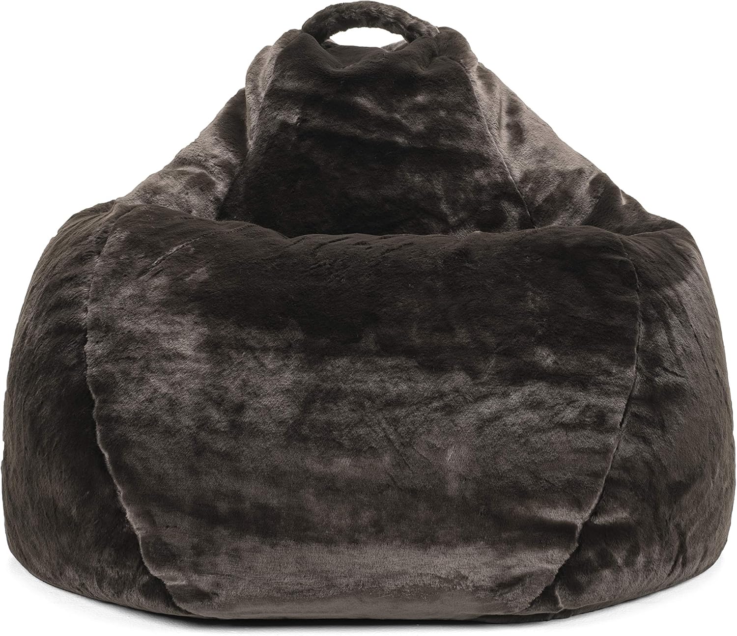 Session 0580138 Luxe Fur Dollop Chair, Black