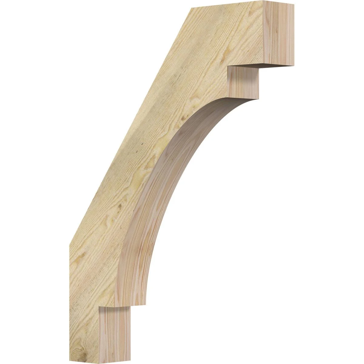 Ekena Millwork 4x22W x 22x22D x 30x22H Merced Rough Sawn Brace, Douglas Fir