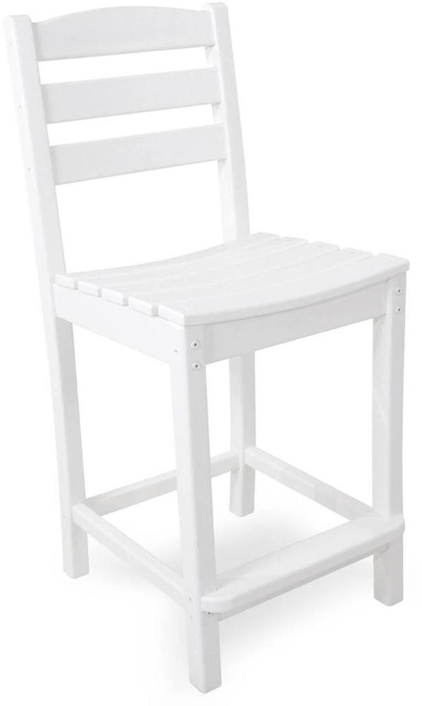 Polywood La Casa Caf&eacute; Counter Side Chair, Black