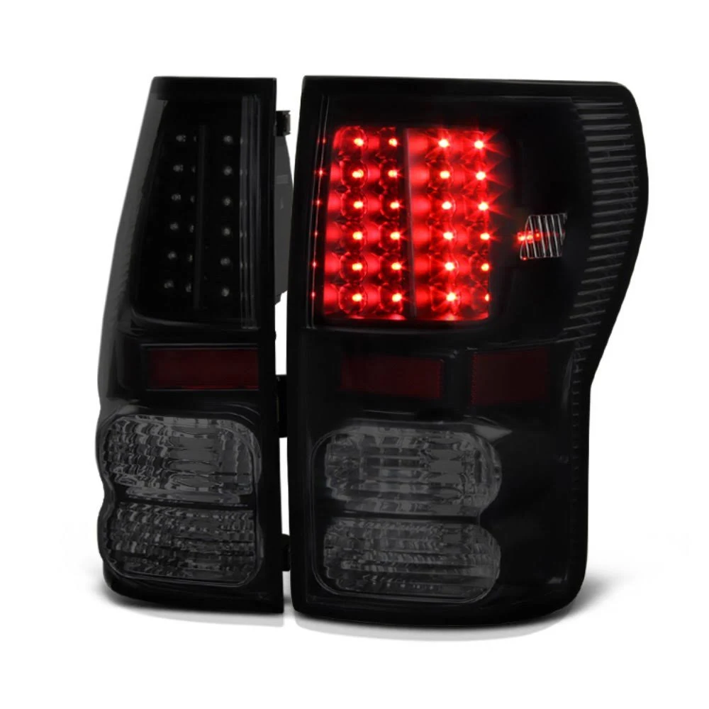 Xtune Toyota Tundra 07-13 LED Tail Lights Black Smoke ALT-JH-TTU07-LED-BKSM