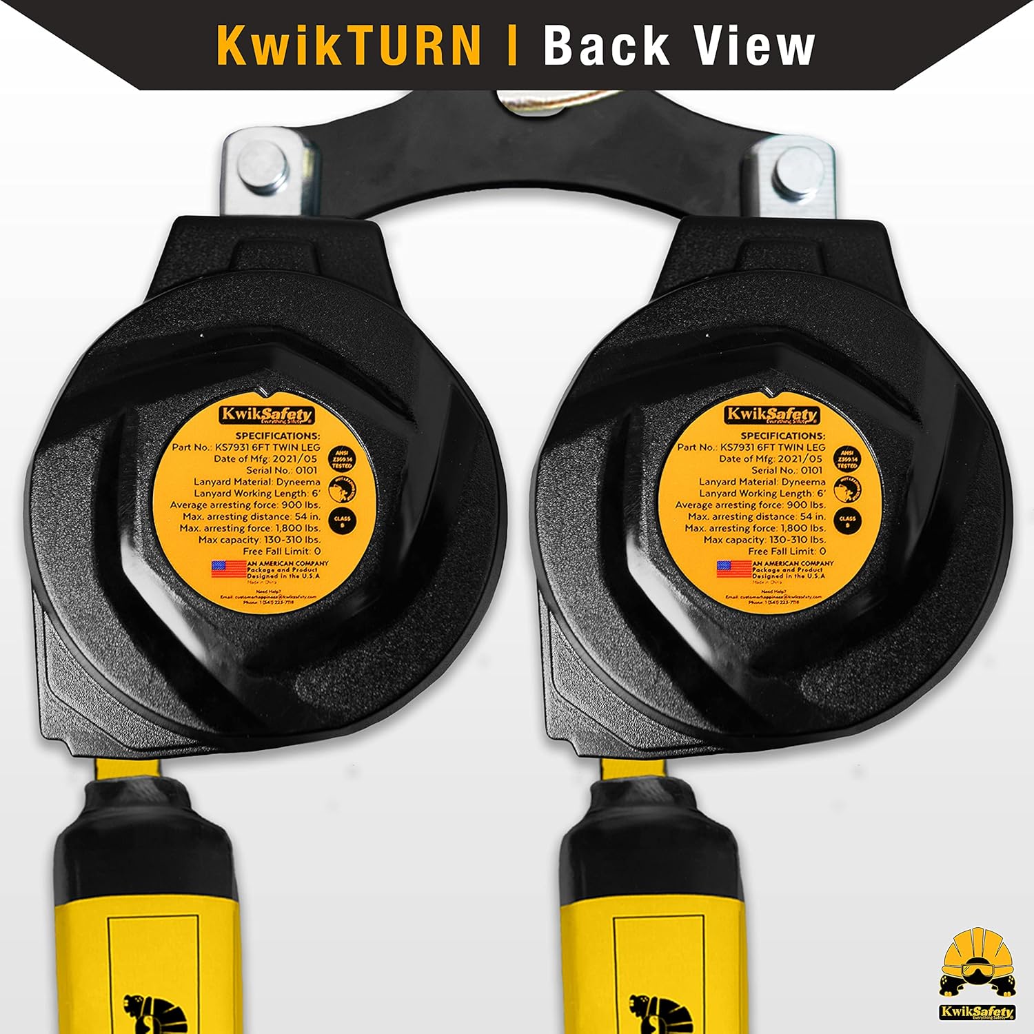KwikSafety Mini Mamba | 6 ft. Twin Leg Self Retracting Lifeline