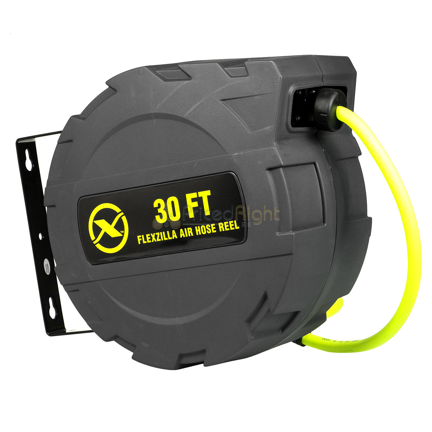 Flexzilla Enclosed Plastic Retractable Air Hose Reel, 3/8x22 x 30&