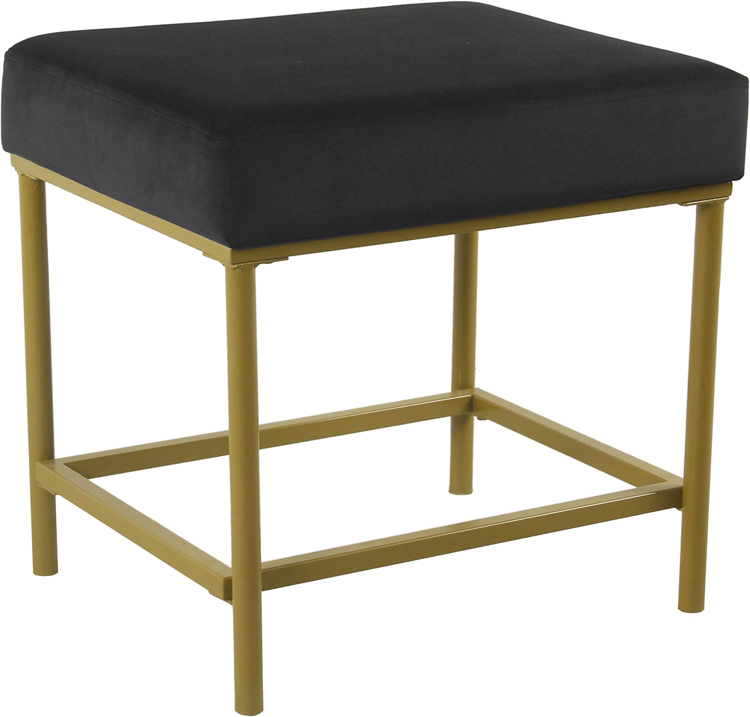 Spatial Order Hudson Modern Velvet Ottoman, Pink Pack of 2