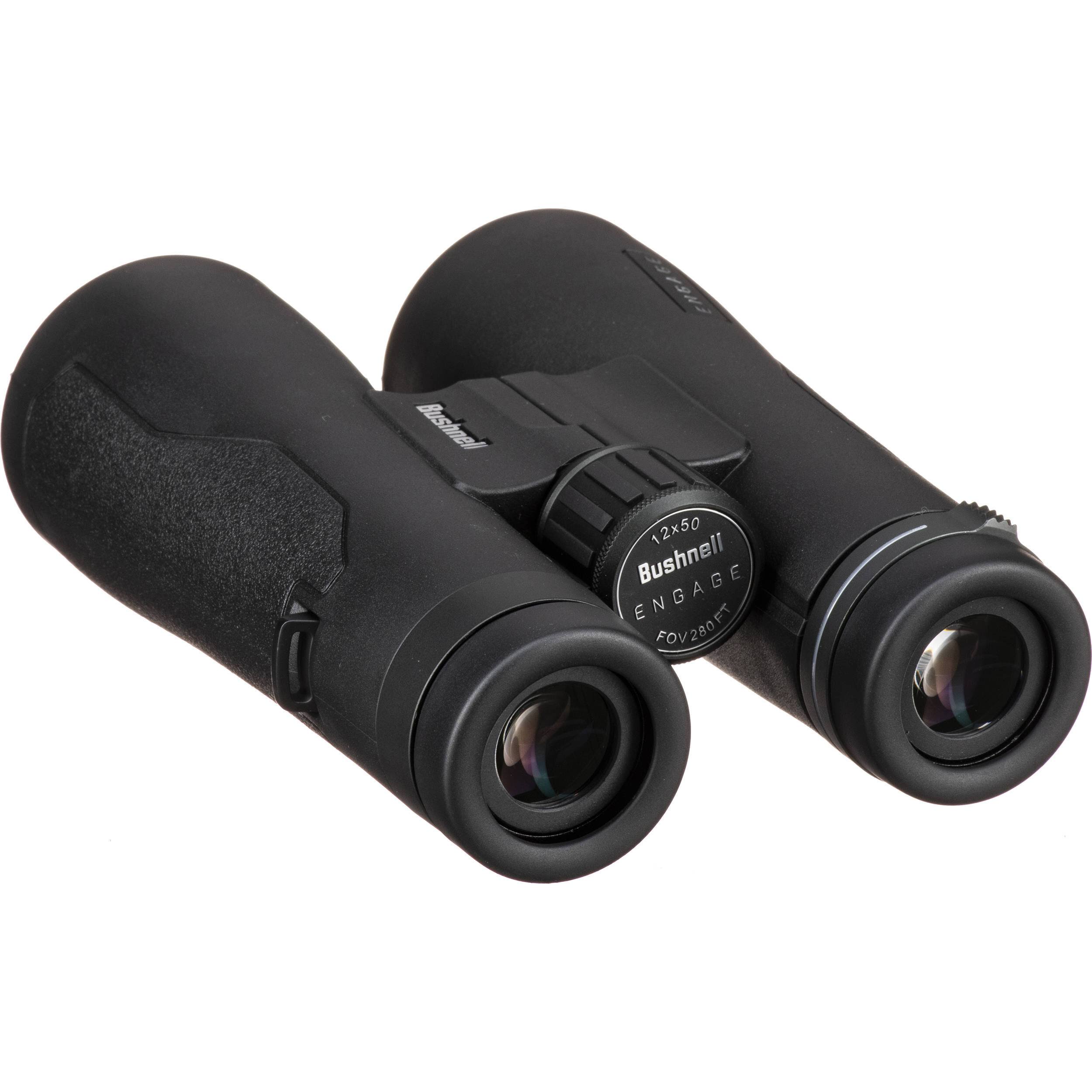 Bushnell Engage Binoculars - 12x50mm, Roof Prism, Black