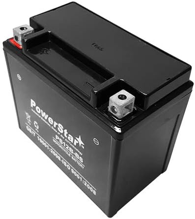PowerStar PS12B-BS Replaces YT12B-BS Battery for Yamaha Fz6 Yzf-r1 R6 Xvs650 V-star Srx600 650 1000