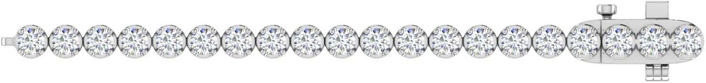 1 Carat to 6 Carat Diamond Tennis Bracelet in 14K Gold (7 Inch) (I1-I2 Clarity)