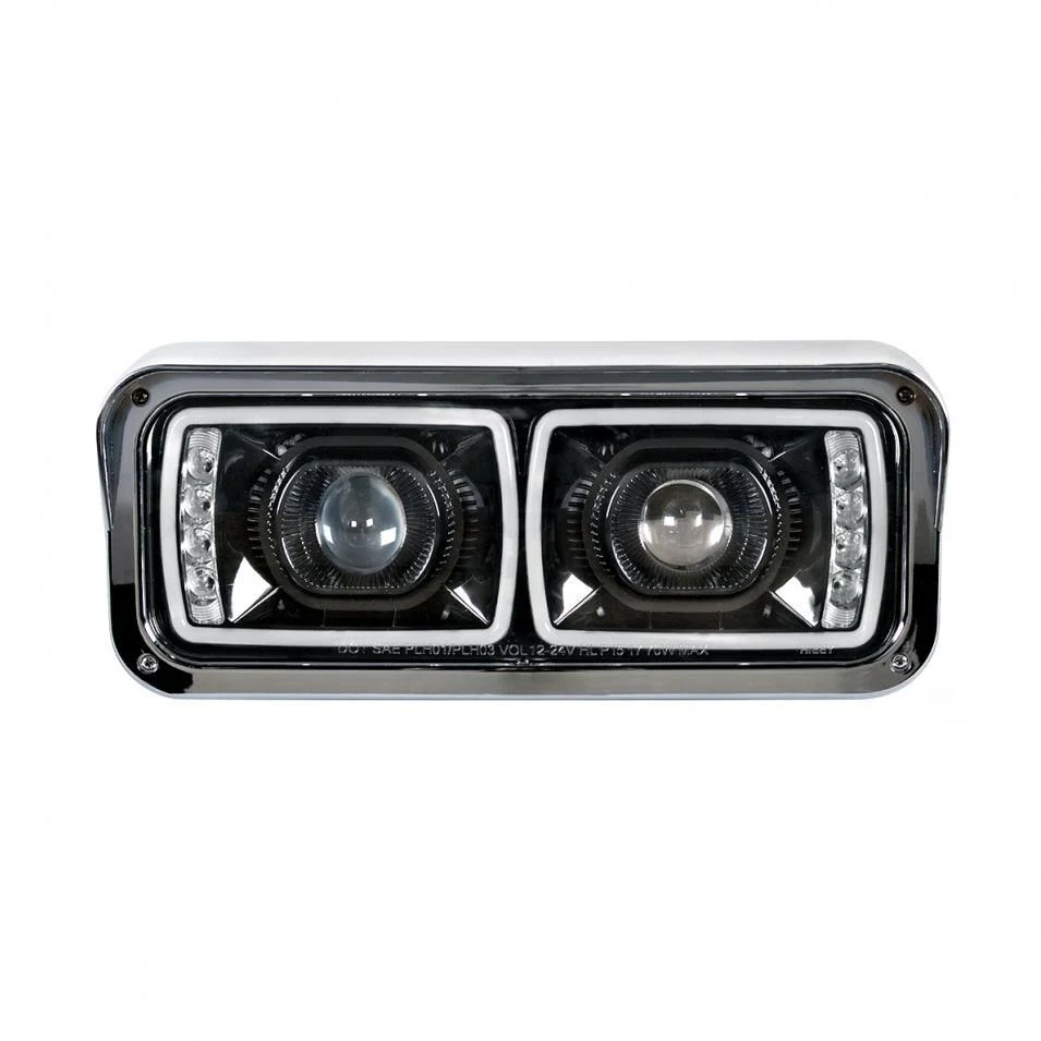 Passenger LED Blackout Projection Headlight, Turn Signal u0026 Position Light Bar