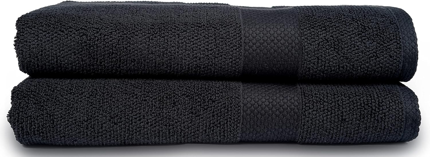 Maura Premium Bath Towels 100% Cotton 27x54 Ultra Absorbent Quick Dry 4 Pack Soft Terry Bath Towels Set for Bathroom, Hotel and Spa Quality, Taupe