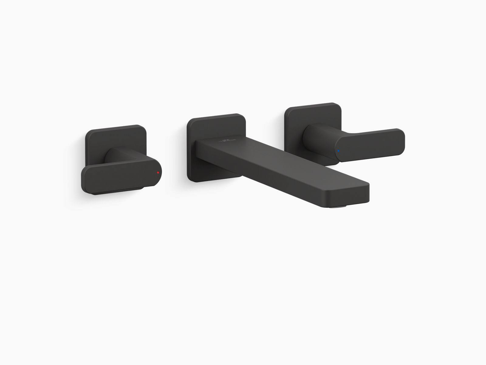 Kohler Matte Black Wall-Mount Bathroom Sink Faucet Trim