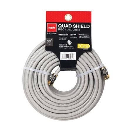 Audiovox Sdw5212o/17 50 Foot Black Quad Coax Cable