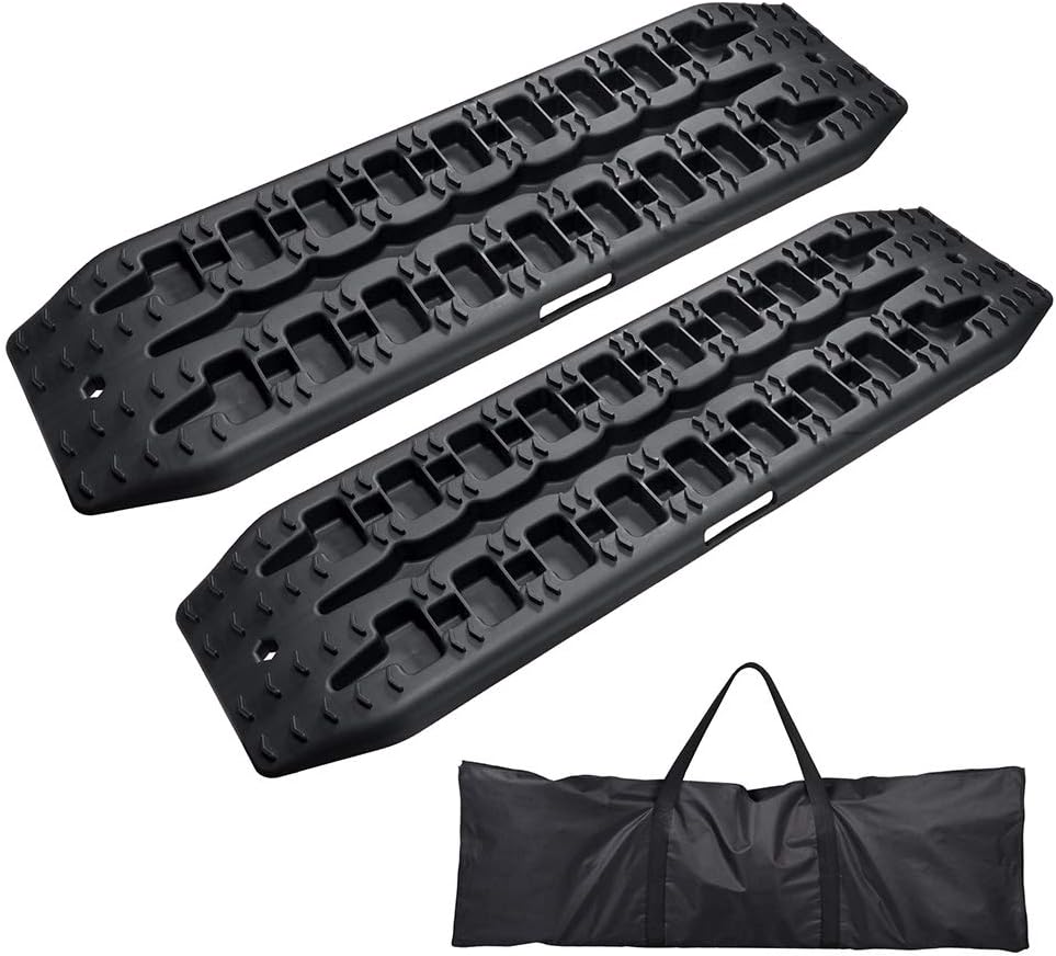 Yescom 2 Pack Recovery Traction Boards Off-Road 16T Mats Tracks Sand Mud Grass Snow Tire Ladder Truck 4WD Ramp Tool Pack of 2