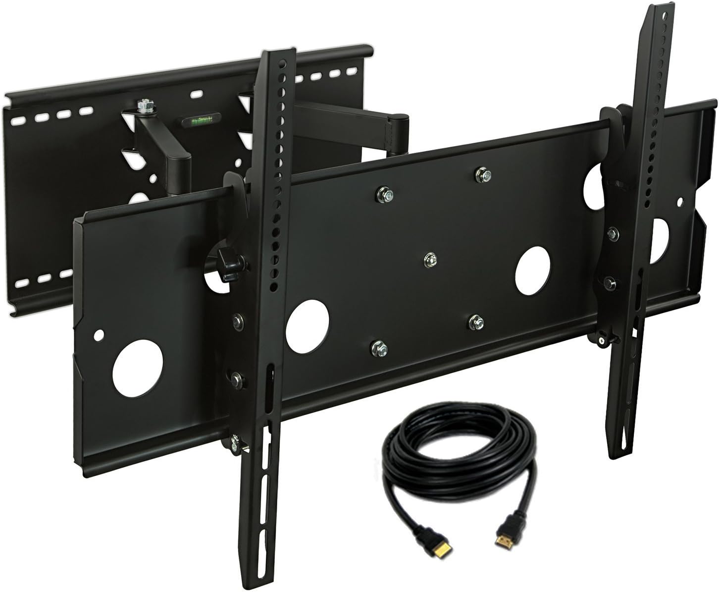 Mount-it! MI-310B-CBL TV Wall Mount Full Motion and Heavy-Duty, Swivels and Tilts, for LCD LED Plasma 32