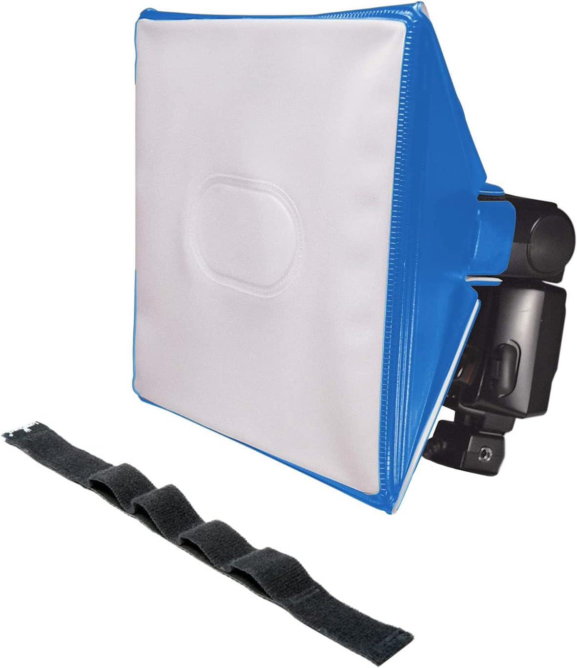 LumiQuest SoftBox III LQ-119S, Flash Diffuser & Light Softener, Universal Classic Design for External Camera Flashes with UltraStrap, Neon Orange Pack of 2