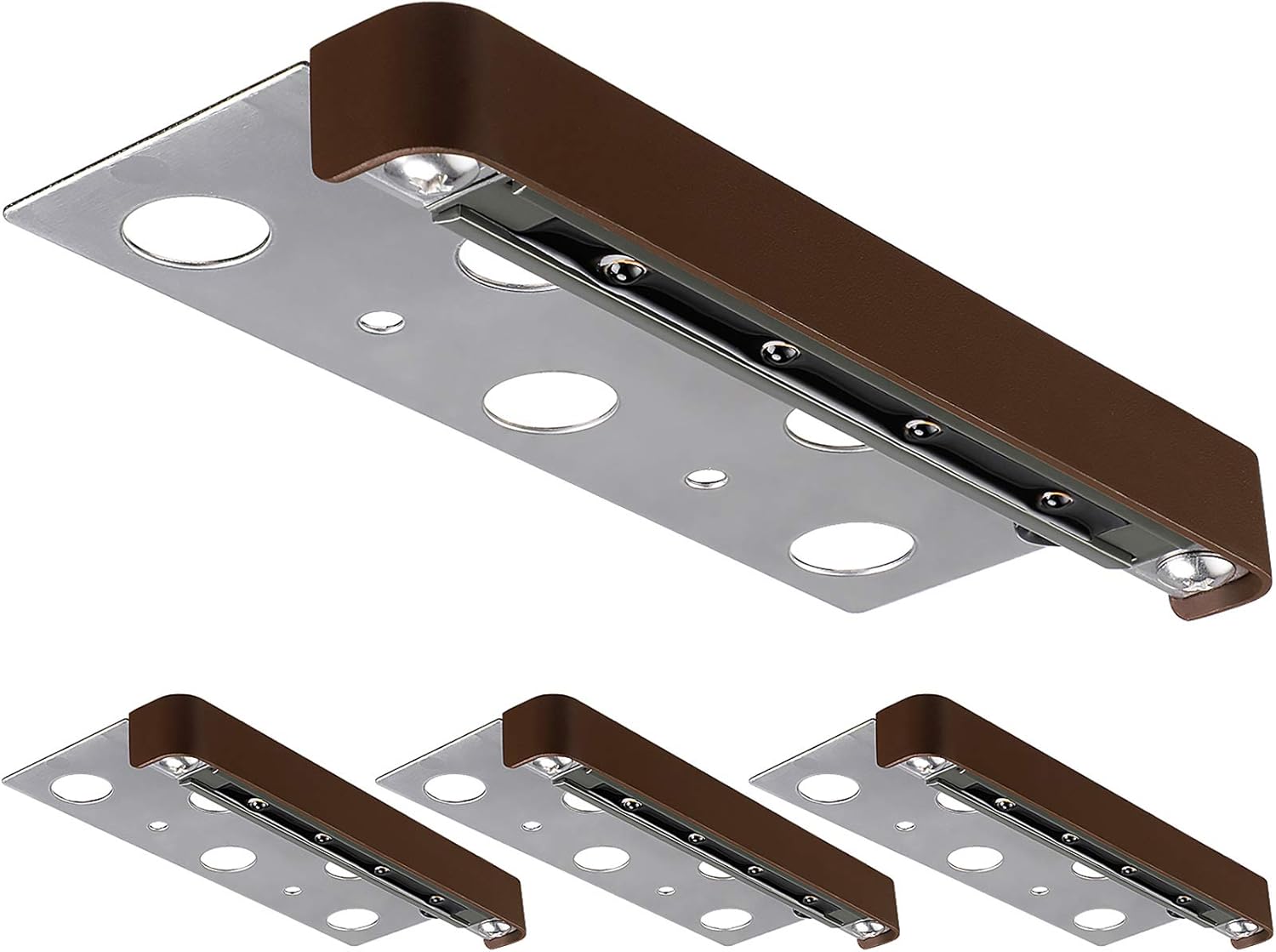 LEONLITE 12 Inch LED Retaining Wall Lights, Hardscape Lighting Low Voltage, 12V AC/DC, Hardscape Paver Light, 3W Outdoor Step Lights, 2700K Soft White, ETL Listed, 40,000 Hours Lifespan, Pack of 4