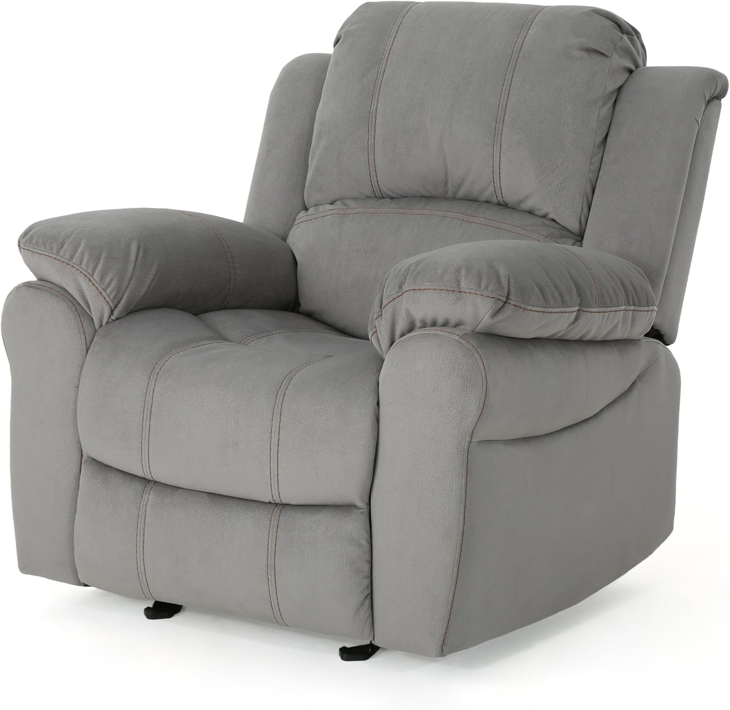 Christopher Knight Home Edwin Recliner, Grey + Black
