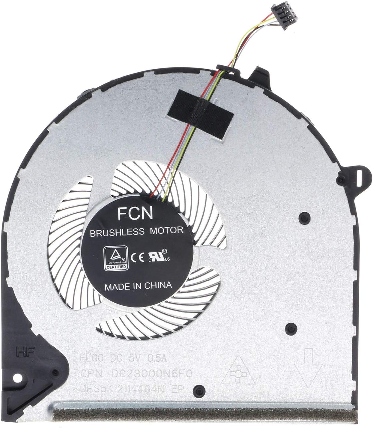 CPU Cooling Fan for HP 15-DU 15S-DU0002TX 15-DW 15-DW0043DX L52034-001 L52033-001 DC28000N6F0 Pack of 2