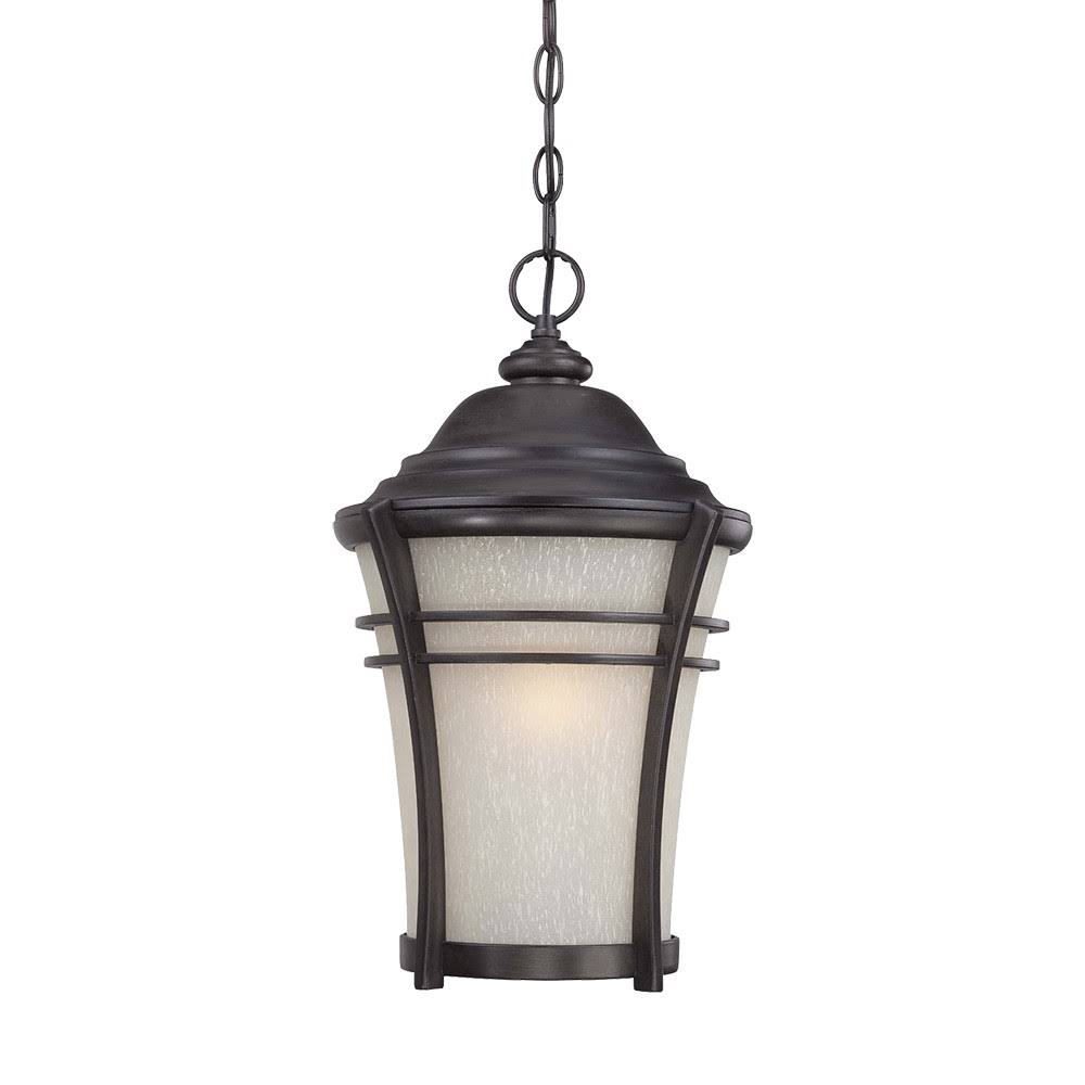 Acclaim Lighting 39626BC Vero Collection Hanging Lantern 1-Light Outdoor Black Coral Light Fixture