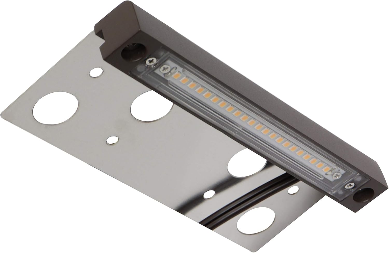 GKOLED UL Listed LED Hardscape Light, Retaining Wall Lights, 6.8 Inch 22pcs Integrated 2700K LED Chips, Step Paver Wall Light, Solid Powder Coated Die-cast Aluminum Housing, 4W Low Voltage 12V AC/DC