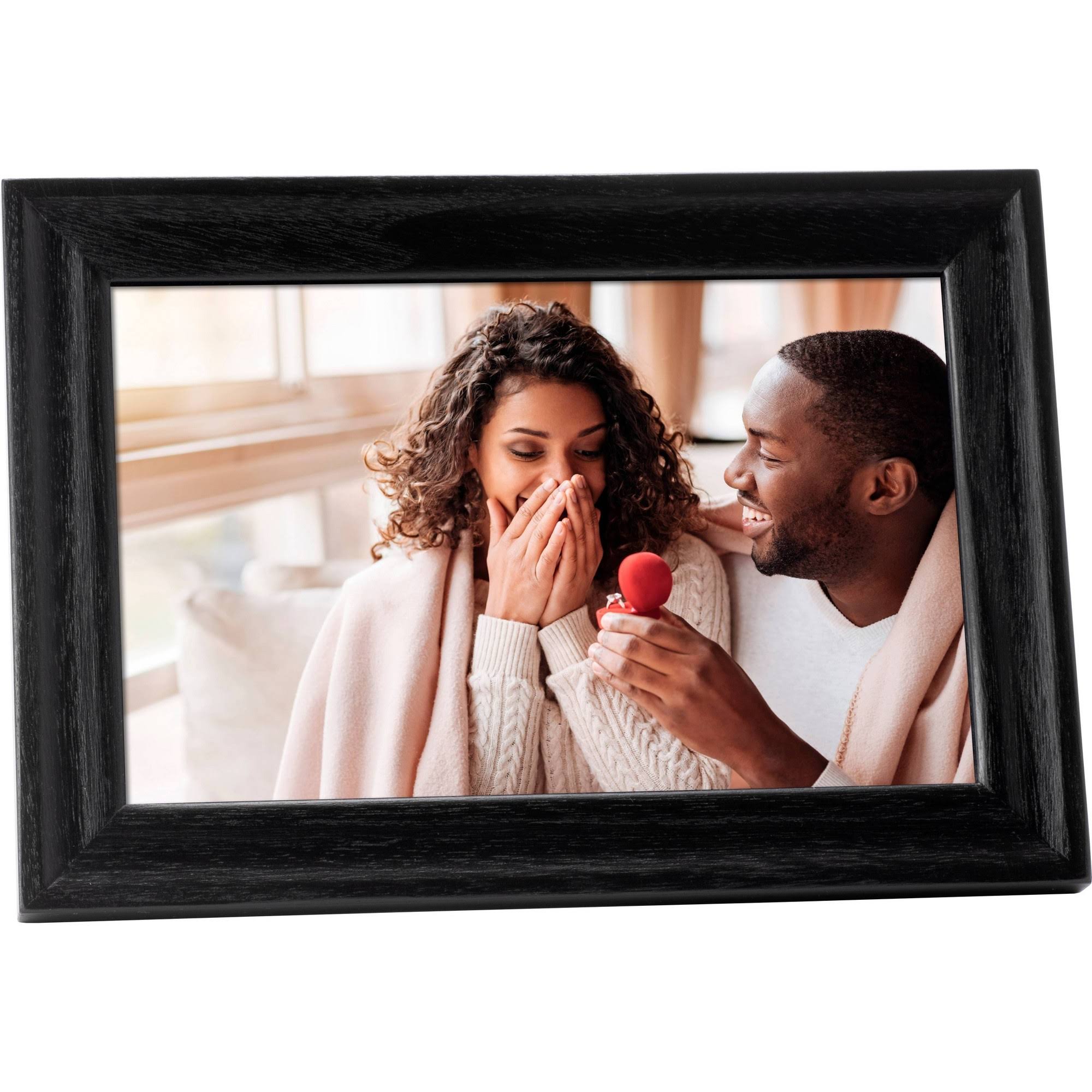 10x22 Wi-Fi Digital Wood Frame Black - Polaroid