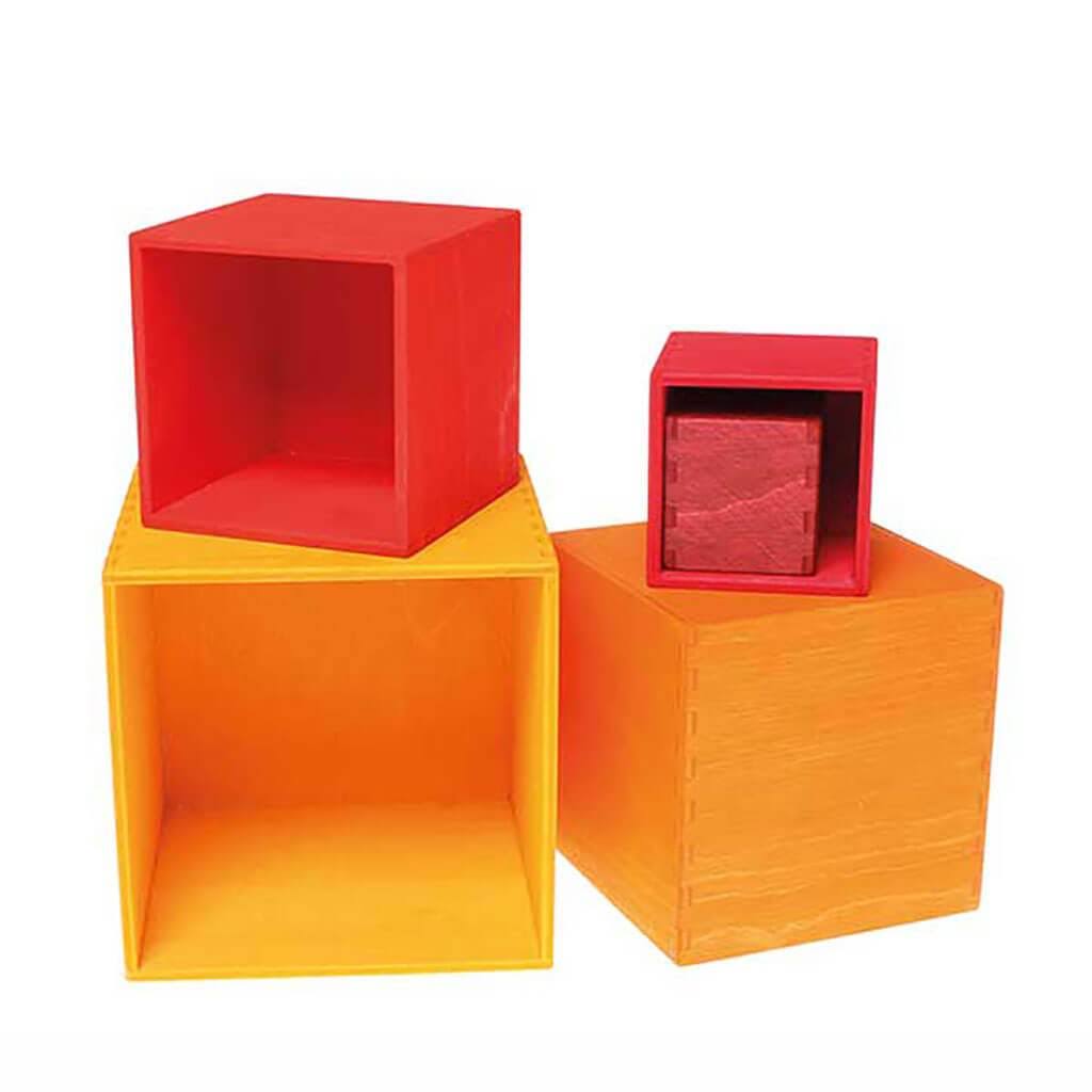 Small Stacking Boxes Yellow (Grimm&s)