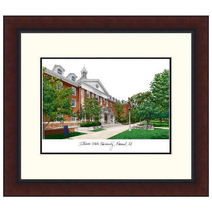 Illinois State Legacy Alumnus Framed Lithograph